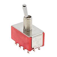 E-Switch 1004P1T2B1M1QE Toggle Switches TOGGLE, 4PDT , On-On, Panel Mount