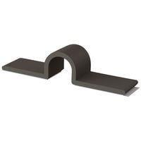 Essentra Components UC-4-RT Cable Mounting & Accessories Clamp,Adh Mnt,U Style,Blk,1/4 in Hold