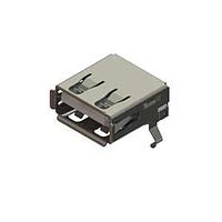 EDAC 690A104-223-020 USB Type A Connectors USB Type-A Au flash plating right angle PCB tails shell insulator wht
