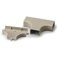 HellermannTyton TSRP1I-21-1 Wire Ducting & Raceways Tee Cover, 3/4", 1" Bend Radius, PVC, Ivory, 1/bg