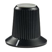 NKK Switches AT4103H Cylindrical Knob with Skirt SMALL KNOB GRY TIP MR SERIES