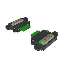 Samtec HQDP-020-06.00-TTL-TTL-5-B Twinax Ribbon Cable 0.50 mm Q Pairs(R) Twinax Cable Assemblies