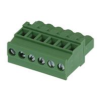 Molex 39533-7006 Plugs 5.08MM EURO PLUG VER UG VERT RWE GRN 6CKT