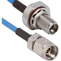 Amphenol SV Microwave 7015-1050 RF Cable Assemblies 2.92mmFemaleWtrProof IP68 Rated (OAL 12)
