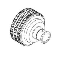 Radiall R183030007 Connectors 4.3-10 / STRAIGHT PLUG PUSH PULL SOLDER TYPE FOR 1/4" SUPERFLEXIBLE CORRUGATED