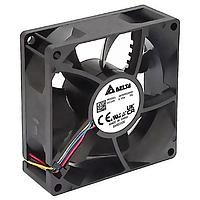 Delta Electronics, Inc. QFR0824SHP6 Axial DC Axial Fan, 80x80x25mm, 24VDC, 50.3CFM, 3.6W, 44.2dBA, 4300RPM, Tach/PWM, IP68