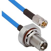 Amphenol SV Microwave FB292-085-FQSMPM-180 RF Cable Assemblies 2.92mm BKHD F  SMPM F QB 18"Cable
