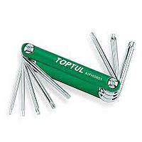 TOPTUL AIFH0801 - 8-in-1 Folding Star Key Set