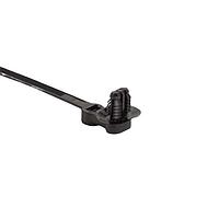 HellermannTyton 157-04075 Cable Ties 1-Piece Cable Tie with Oval Fir Tree Mount, 9.7" Long, 6.2 x 12.2 mm; 6.5 x 12.5 mm; 6.5 x 13.0 mm or 7.0 x 12.0 mm Mounting Hole, PA66HIRHSUV, Blk, 1000/ctn