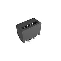 Amphenol FCI HFW4S-4STZE1HLF Connectors 1.00mm Flex Connector, HFW Straight series, 4 Position, Top Entry Surface Mount, Tin plating, Non-ZIF, Halogen-free .