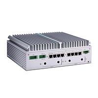 Axiomtek UST510-52B-FL-8M12-4SATA Industrial PCs Fanless embedded system with 9th/8th gen Intel desktop processor (LGA1151) C246 VGA 2 HDMI 6-in/2-out DIO 2 COM 4 USB 3.0 8 M12 PoE GbE LAN 4 SATA drive and Smart Ignition