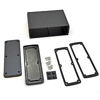 Bud Industries EXN-23364-BK PCB Enclosure Extruded Aluminum Enclosure Black (2.4 X 7 X 5.1 In)