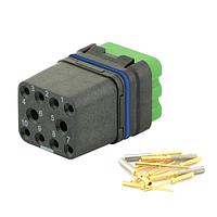 Eaton Souriau-Sunbank 8MQ2M9910SNE Modular Connectors - Push Pull MQuick module, sealed, with female crimp contacts