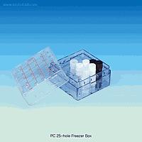 SciLab SL.Rac3026 Freezer Box, PC, Φ12.3 mm×25 holes, 76×76×h54 mm