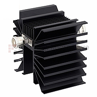 Fairview  SA3DFF300W-03 3 dB Fixed Attenuator 7/16 Female To 7/16 Female Directional Up To 3 GHz Rated To 300 Watts With Black Aluminum Heatsink Body