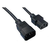 Qualtek Electronics 319002-T01 AC Power Extension Cord 3'3" 3 X 18 UNIV JMP