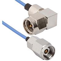 Amphenol SV Microwave MS185-047-MRSMA-120 RF Cable Assemblies 1.85mm STR M to SMA R/A M 12"Cable