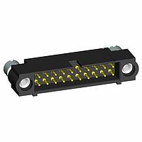 Harwin M80-5C11405M2 Power to the Board 7+7 Pos. Male DIL 24-28AWG Cable Conn. Kit, Panel Mount