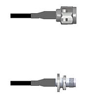 Amphenol Custom Cable Q-2K04S000M010i RF Cable Assemblies N-SP/TNC-SJB LMR24 10I