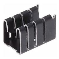 Aavid PF433G Component Plug-In Heat Sink for TO-220, Vertical No Tab, 20.3 Degree C/W, Pre-Black