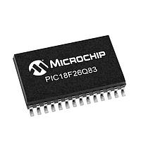 Microchip Technology PIC18F26Q83T-I/SO Microcontrollers CAN, 64KB Flash, 8KB RAM, 12b ADC3, UTMR, DAC, Comp, PWM, CCP, CWG, HLT, WWDT,