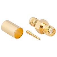 Amphenol RF 132240RP Connectors SMA ST JACK B7808A LMR240 GOLD REV POL