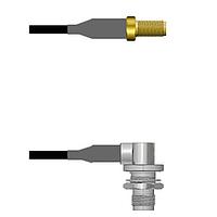Amphenol Custom Cable Q-2Z0490008018i RF Cable Assemblies SMA-SJ/TNC-RJ RG58 18I