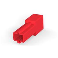 AMP Connectors - TE Connectivity 480053-5 Housing SNGL CIR TAB HSG RED