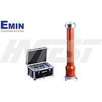 Technician servicing high-pressure electrical test equipment