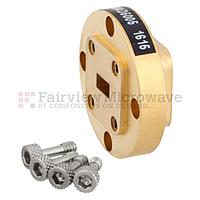 Fairview FMWAD5005 WR-28 Waveguide Bulkhead Adapter Using UG-599/U Square Cover Flange and Operating from 26.5 GHz to 40 GHz