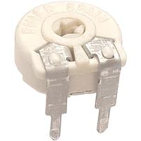 Amphenol Piher PTC10LV10-251A2020 Trimmer Resistors 10mm cermet through hole potentiometer 0,33W Vertical adjust resistive value 250 Ohm Alog taper tolerance 20% screwdriver adjustment