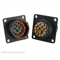 Eaton Souriau-Sunbank UTS014E15P Receptacles 15P Pin Receptacle Square Flange Sz 14E