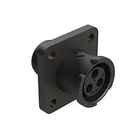 Amphenol SINE Systems FLS010N3S03-PM Connectors 3 POS SQUARE FLANGE RECEPT