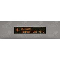 Matrix Orbital BLC2021-AL-FA PC Bay Inserts, LCD Characters 20x2 Amb Txt Blk B/G B/G Slvr Brk No Key