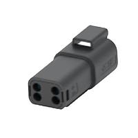 DEUTSCH - TE Connectivity 934443201 Connectors 4CCT BLACK RECEP W/LARGE SEAL