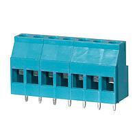 Same Sky (formerly CUI Devices) TB010-508-07BE Fixed Terminal Blocks Terminal block, screw type, 5.08 , horizontal, 7 poles, CUI Blue, slotted screw, PCB mount
