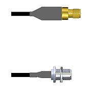 Amphenol Custom Cable Q-70026000M120i RF Cable Assemblies SMA-SJ/N-SJB LMR24 120I