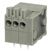 Same Sky (formerly CUI Devices) TBL003-254-03GR-2OR Fixed Terminal Blocks Terminal block, screwless, 2.54, horizontal, 3 poles, green w orange tab