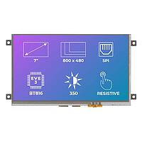 Riverdi SM-RVT70AQBFWR00 TFT LCD Displays 7.0", EVE3, frame, RTP, air bond