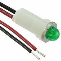 VCC 1092M5-125VAC Indicators PMI .5in. LED 125V Wire Small Dome Grn