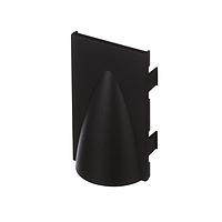 Panduit CHBHBL Wire Ducting & Raceways Hooded Frame Faceplate Insert, Black