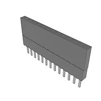 Samtec ESW-113-23-T-S Stackthrough .100" Elevated Socket Strip