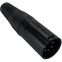 Io Audio Technologies IO-XLR5-M-BKAU Connectors Professional 5-Pin XLR Plug, Male, Gold Pins