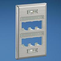 Panduit UICFP6S Wire Ducting & Raceways Faceplate, 6 Port, Classic, Ultimate ID,