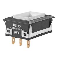 NKK Switches UB15NKG01N Pushbutton Switches LOW PROFILE PSHBTTN PC AND SOLDER