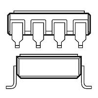 Broadcom HSSR-7112-300 MOSFET Output Optocouplers 90V/1.0 ohm MOSFET Hermetically sealed