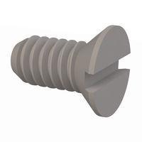 Essentra Components 020080A012 Slotted Countersunk 82 Slotted CSK Screw, #0-80 Thread,  1/8 Lg