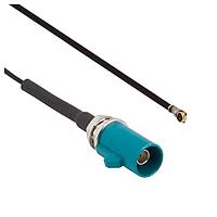 Amphenol RF 095-820-124-30Z RF Cable Assemblies FAKRA Strght Plug 1.13mm Cable, 300mm