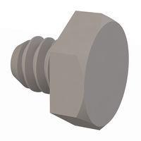 Essentra Components 010632H015 Cap Screw Hex Unslotted Bolt, #6-32 Thread, 5/32 Lg