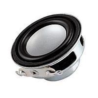 Same Sky (formerly CUI Devices) CMS-3150-26SP Micro ""Speaker, 31mm round, 5mm deep, PU+AL, Nd-Fe-B, 2W, 6?, 310Hz, solder Pads"